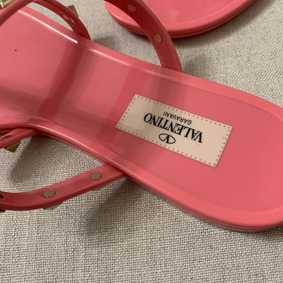 VALENTINO GARAVANI Rockstud Jelly Sandal Shoes Size 40 - Picture 8 of 15